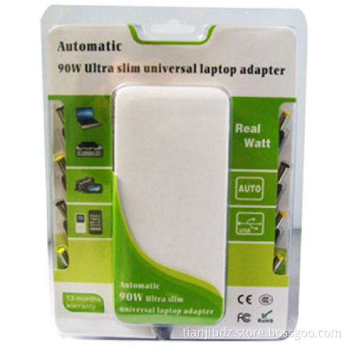 Automatic Slim Universal 90W Notebook Battery Charger with USB/LCD Display